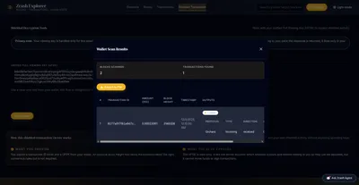 Zcash explorer screenshot 2