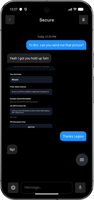 Secure Legion screenshot 4